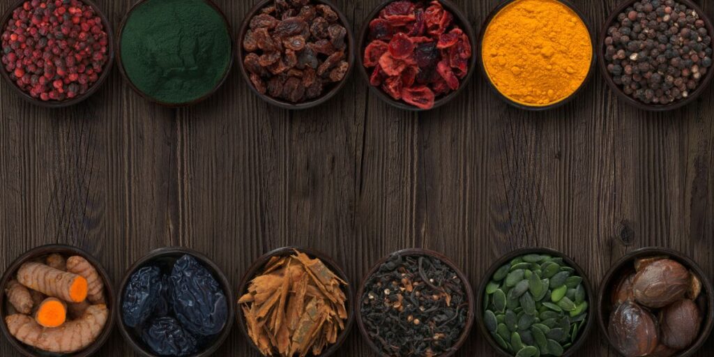 different types of spices blends